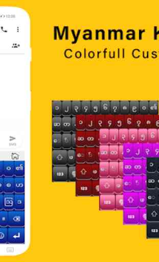 Myanmar keyboard, Zawgyi keyboard with Zawgyi Font 1