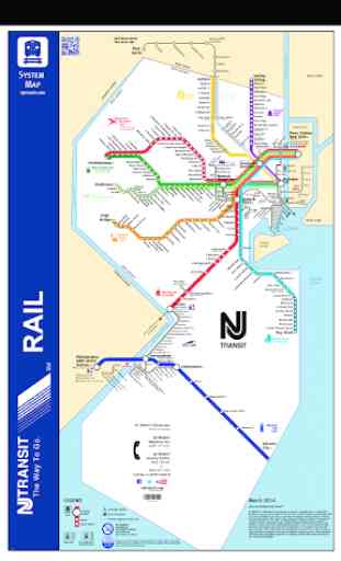 New Jersey Rail & Tram Map 1