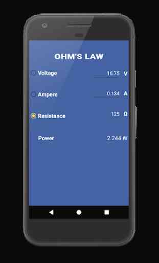Ohm's Law - Electrical Calculator 3
