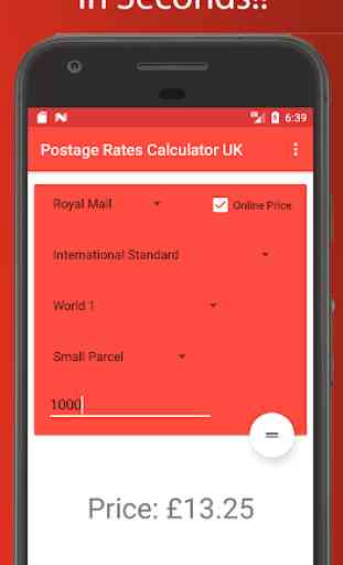 Postage Rates Calculator UK 2