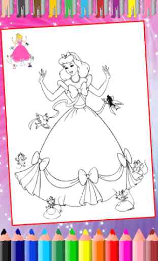 Princesse à colorier, pages à colorier princesse. 2