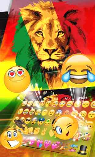 Rasta Reggae Lion Clavier 3