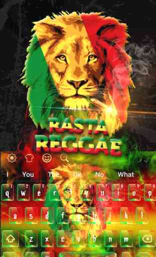 Rasta Reggae Lion Clavier 4