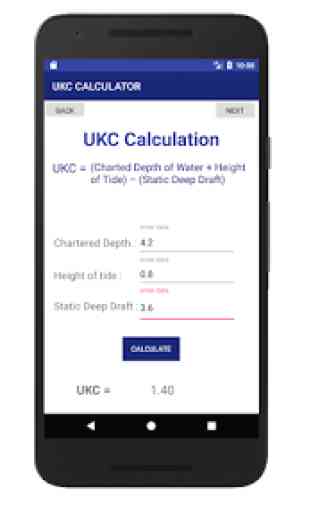 Ship UKC Calculator 2