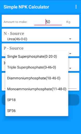 Simple NPK Calculator 4