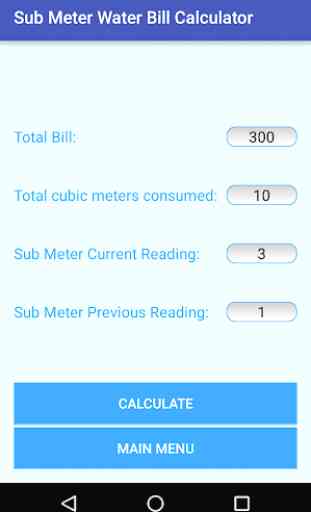 Sub Meter Water Bill Calculator 3