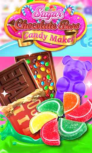 Sweet Rainbow Candy Cooking & Chocolate Candy Bars 3