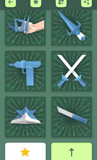 Armes en origami: armes à papier et épées 4