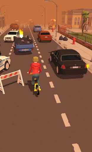 Bikemasters: Traffic BMX Rider vs City Cars 2