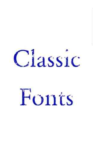 Classic Font Style 1