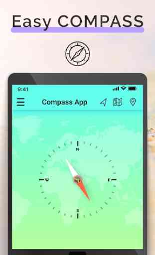Compass - Direction Finder et précis Qibla Finder 4
