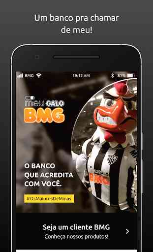 Conta Digital do Atlético Mineiro: meu Galo BMG 1