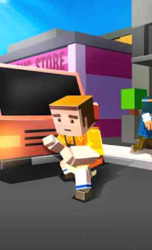 Cube Car Theft Race 3D 2