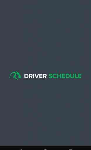 Driver Schedule 1