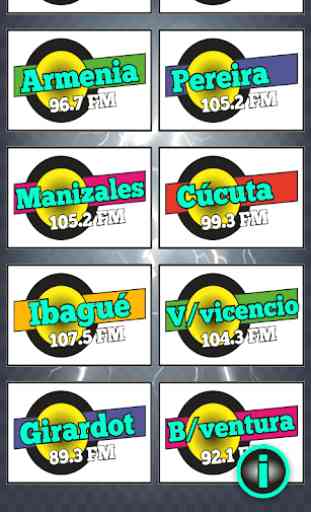 Emisoras de La Mega Colombia 3