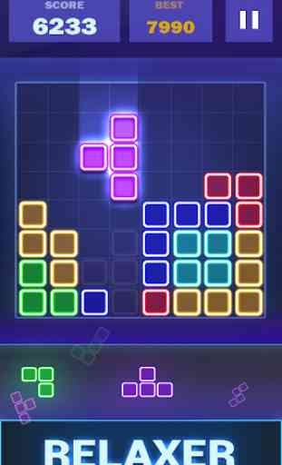 Glow Puzzle Block - jeu classique puzzle 1