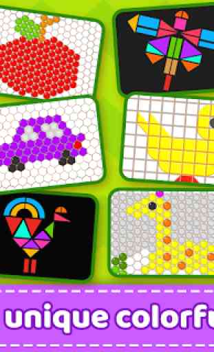 Jeu Mosaic Art - Block Beads & Hex Puzzle. 3