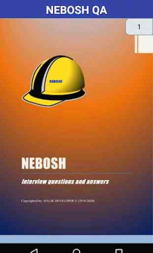 NEBOSH Interview Questions Answers 1