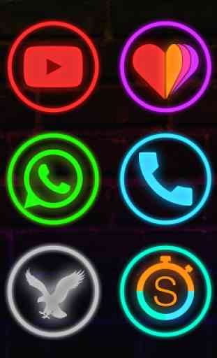 Neon Glow Rings - Icon Pack 1