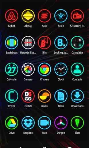 Neon Glow Rings - Icon Pack 3