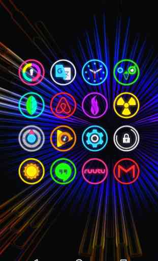 Neon Glow Rings - Icon Pack 4