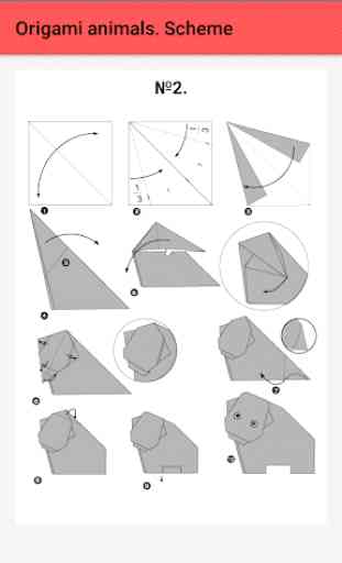 Origami animals. Scheme 3