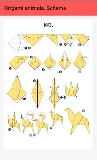 Origami animals. Scheme 4