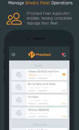 Phlatbed Fleet - Moving & Delivery Application 2