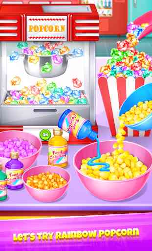 Popcorn Maker - Yummy Rainbow Popcorn Food 3