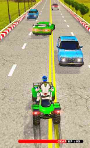 Quad ATV Traffic Racer 3
