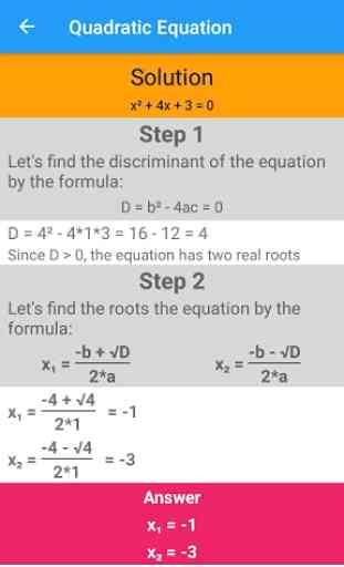 Quadratic equation solver 1