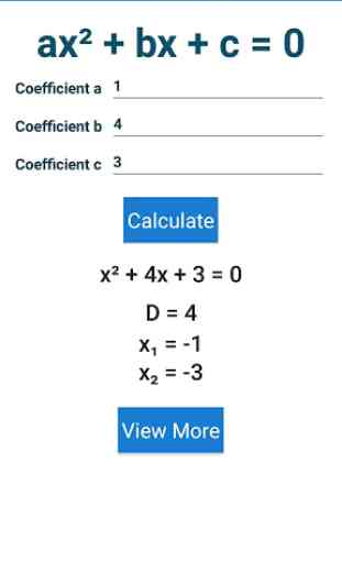 Quadratic equation solver 2