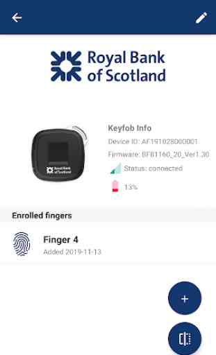 RBS Biometric Payment Fob 2