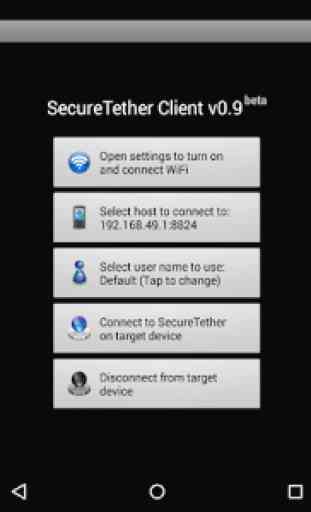 SecureTether Client - Android WiFi tethering 3