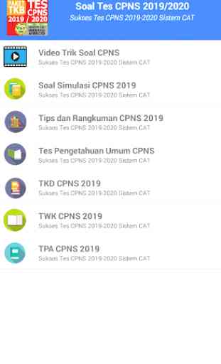 Soal Tes CPNS 2019/2020 Sistem CAT 1
