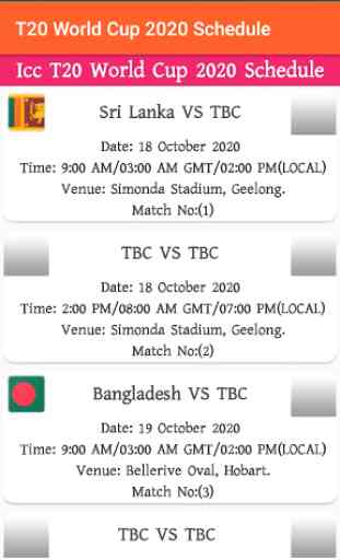 T20 World Cup 2020 Schedule 3