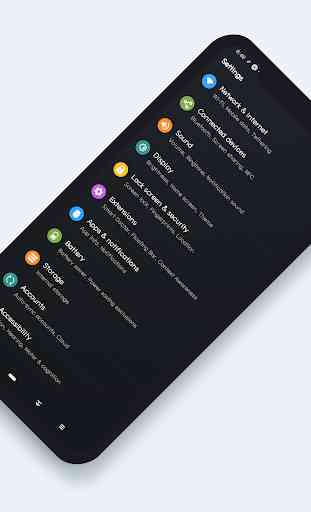 Theme Android Q Black for LG G7 3