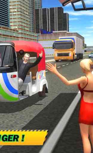 Ville Tuk Tuk Pilote Auto Rickshaw 3D Sim 2018 2
