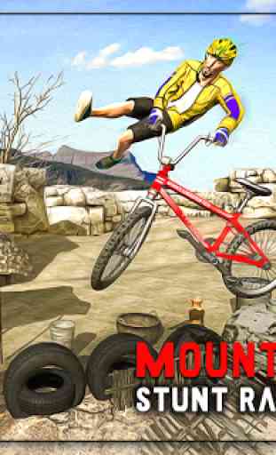 BMX Course cycliste  - Montagne Cycliste cascadeur 1