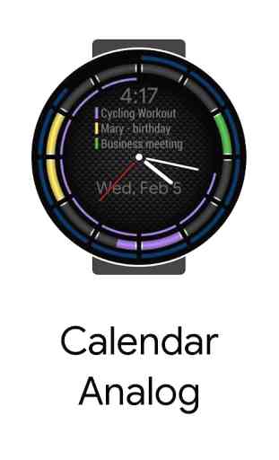 Calendar Digital for Samsung Watch 2