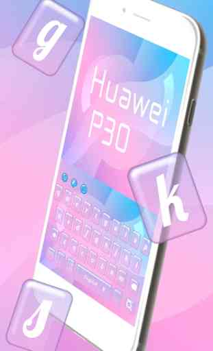Colorful Huawei P30 Keyboard Theme 1