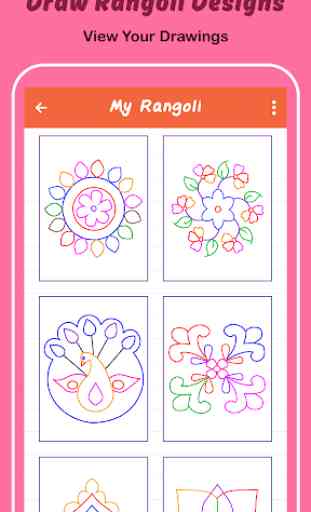 Draw Rangoli Step By Step 2