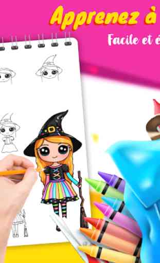Drawely - dessiner des jolies filles et coloriage 4