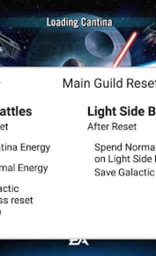 Events and Toon Database for SWGoH 1