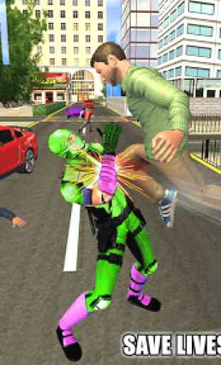 Flying Ninja Super Speed Hero Real Gangster Chase 3