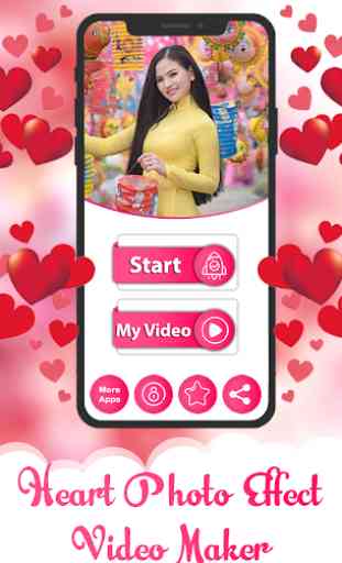 Heart Photo Effect Video Maker : Love Video Maker 1