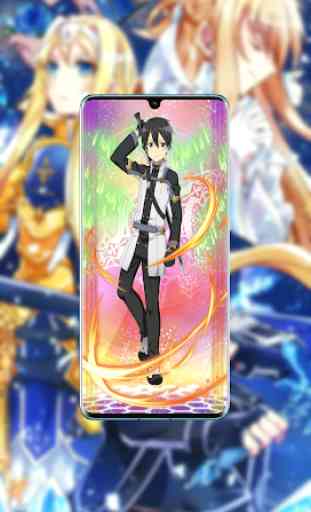 New 4K Wallpapers Asuna Love Kirito Anime Sword 3
