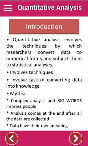 Quantitative Analysis - Student Notes App 1
