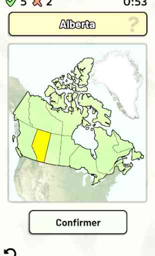 Quiz des Provinces et des Territoires du Canada 1