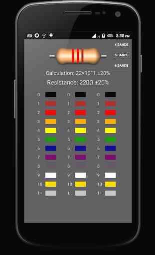 Resistor Color Code Calculator 2